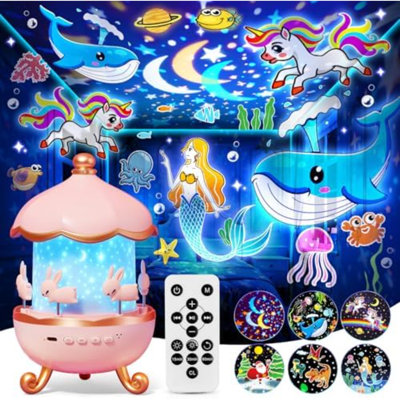 Sensory Lights Sound Machine Baby Night Light Projector Sensory Toys for Kids with Autism Toys for Girls 3-10 | 15 White Noise 15 Films 21Colors Night Light for Kids, Fidget Toys for Kids