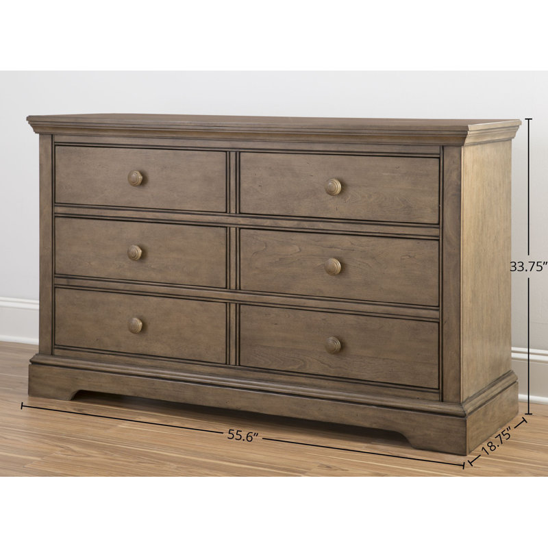 Charter Kids 6 - Drawer Dresser, Cashew