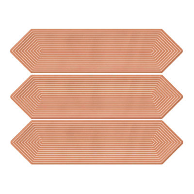 Glazed Ceramic Décor Subway Tile 3"x 12"