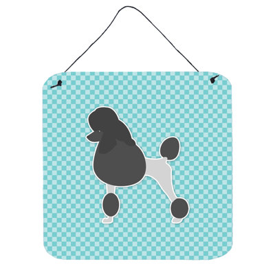 Décoration murale Poodle Checkerboard