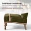 Chaise d'appoint de style campagnard avec accoudoirs en bois massif Williamstown l 27,75 po-1293910834