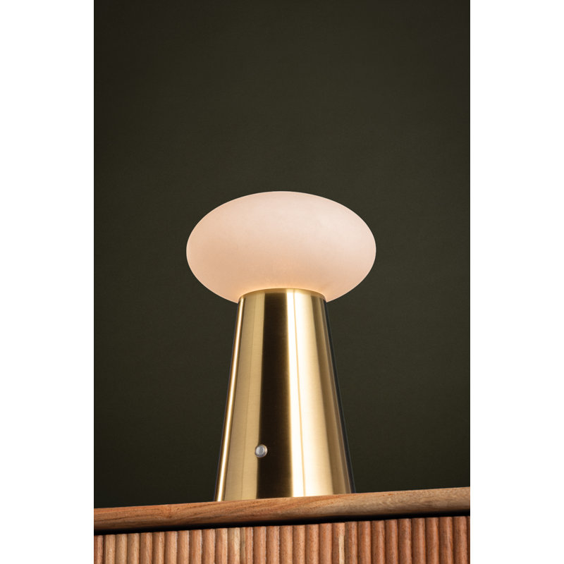 Cashel Rechargeable Table Lamp in Aged Brass
