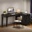 L-Shaped Desk with Storage Cabinet, Corner Computer Desk for Home Office-370139051