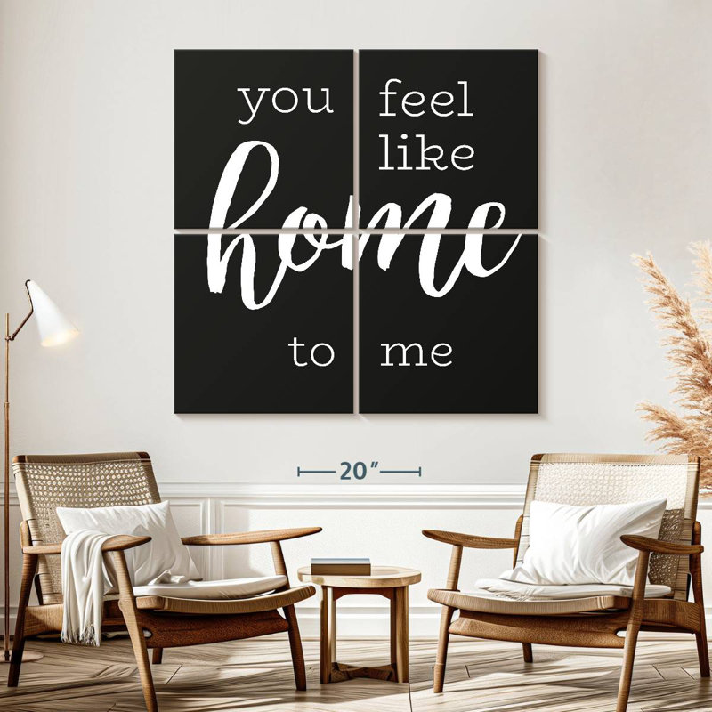 Love Is Home Typography, 57" H x 57" W