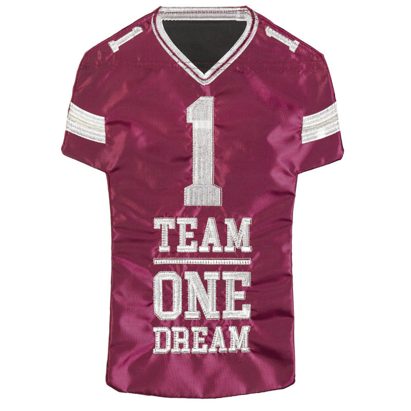 Drapeau de jardin en jersey de football marron 18 po x 13 po Maroon