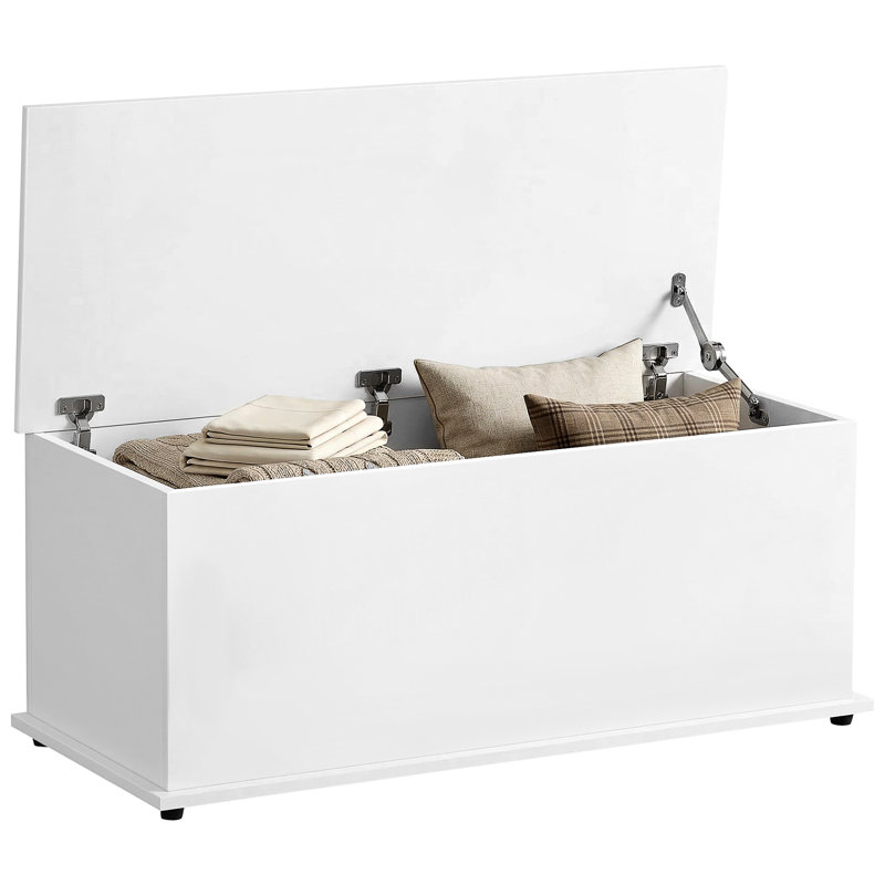 India Storage Chest With Lid, 113L Storage Box, White