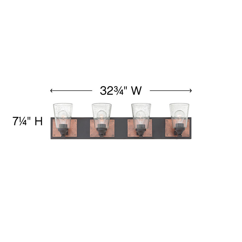 Jackson 4-Light Dimmable Vanity Light, Buckeye Bronze
