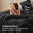 Bedsure 100% Washed Cotton Duvet Cover King Set - Minimalist Cotton Beding Set For All Season（set of 3）-125402790-125402781