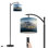 Lampe sur pied à arc avec abat-jour réglable Vue côtière aérienne Cape Town Afrique du Sud Lampe sur pied 3 températures de couleur à intensité variable pour poteau avec interrupteur au pied pour la chambre à coucher