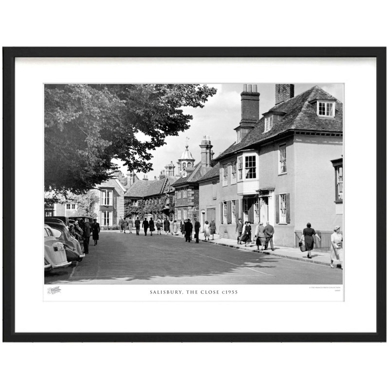 Salisbury, The Close C1955 - Single Picture Frame Print, 45cm H x 60cm W x 2.3cm D