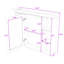 Armoire de salle de bain murale Yarvis avec porte miroir et tablettes de rangement-1865394909