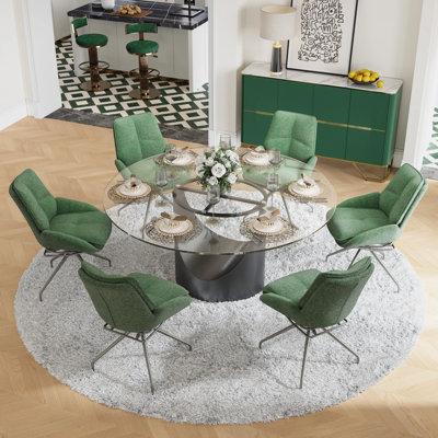 Modern Upholstered Rocking Dining Chairs