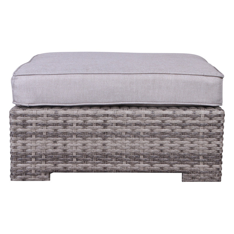 Canales 66'' High-Density Polyethylene (HDPE) Wicker Outdoor Patio Daybed