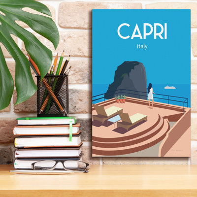 Toile épique «Capri» par Omar Escalante