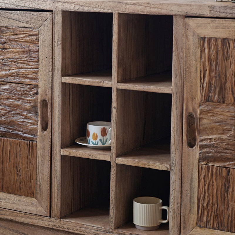 Retro-Style Large-Capacity Sideboard