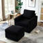 Chaise rembourrée avec velours côtelé Comfy-529816691