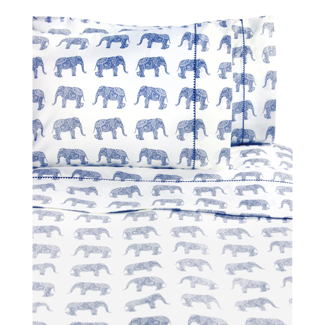 100% Cotton Animal Print Sheet Set Melange Home 