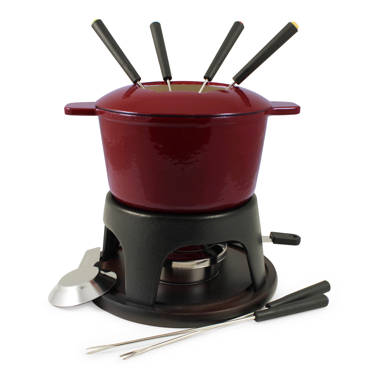 Staub Cast Iron 0.25-qt Mini Chocolate Fondue Set - Matte Black