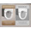 Toilette entièrement intelligente pour la maison entièrement automatique avec couvercle en mousse et bouclier en mousse à zéro pression d'eau chasse d'eau à siphon super tourbillon IPX4 imperméable
