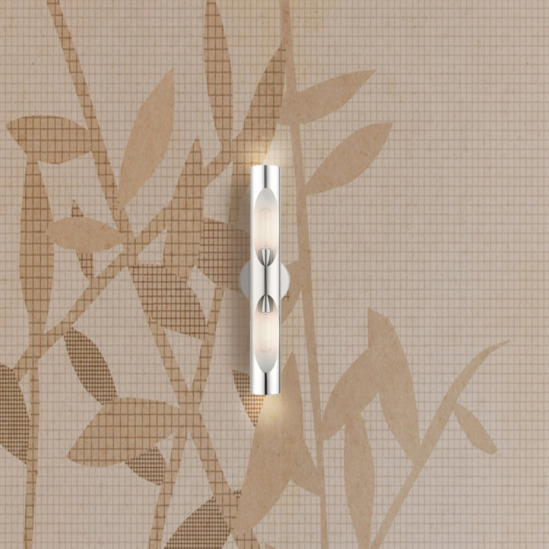 Applique murale articulée à 2 lumières à intensité variable Azria, Chrome poli