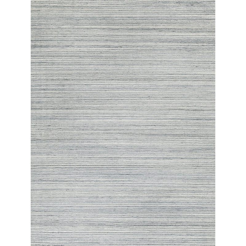 Rossini Striped Area Rug in Light Gray, Rectangle 2' x 3'