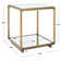 Florabella Glass End Table