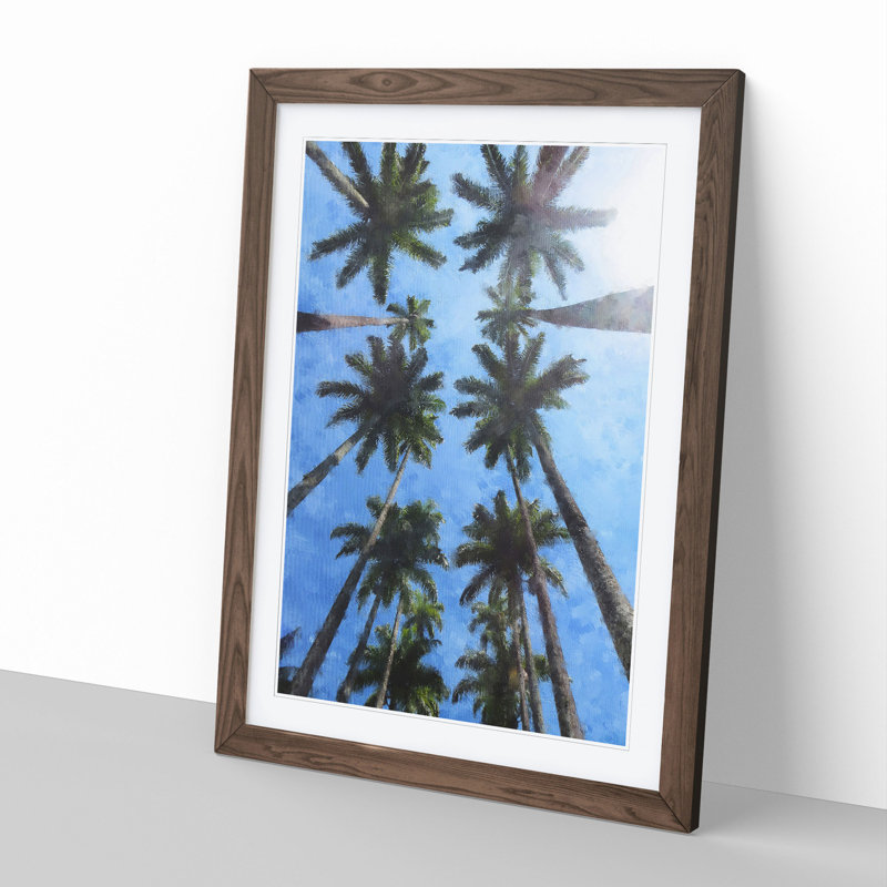 Palm Trees Vol.1 - Wall Art, 36cm H x 27cm W x 2cm D, Walnut Framed