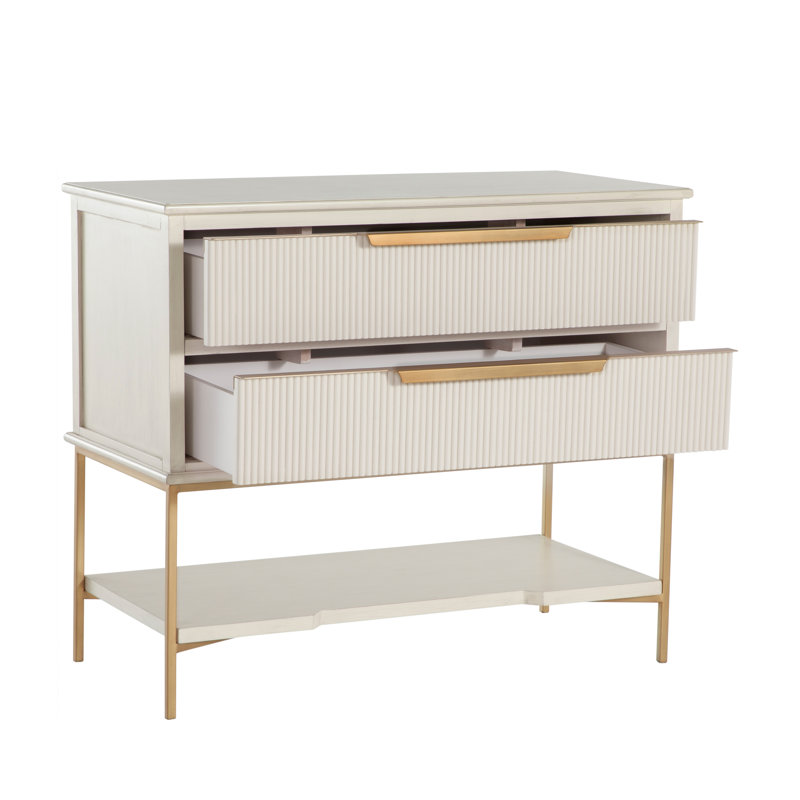Riggs 2 - Drawer Iron Nightstand
