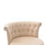 Ensemble de 2 tabourets de bar réglables en velours, pieds en métal plaqué argent, têtes de clou chromées, chaise d'appoint de base à hauteur de comptoir-1848922482