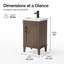 Ensemble de meuble-lavabo simple autoportant 20 po avec plateau en céramique Reynaldo-1355864737-1597465569