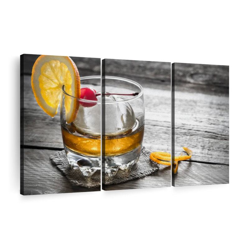 " Classic Cocktail " 3 - Pieces, 48" H x 74" W