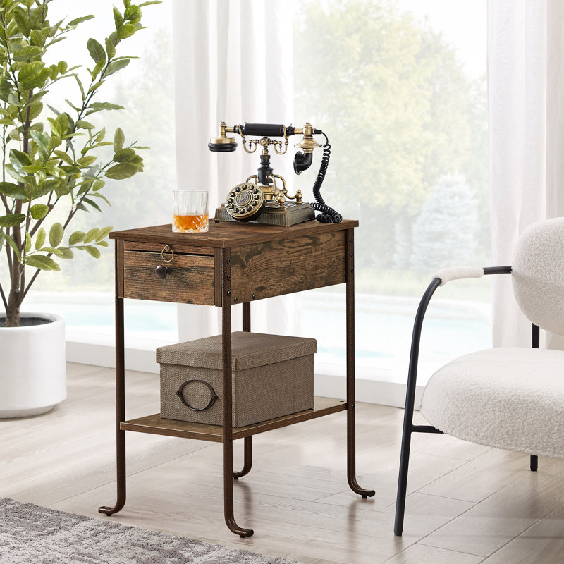 Tray Top End Table Set with Storage