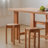 Burlywood Rectangular Solid Wood Dining Table-108929080