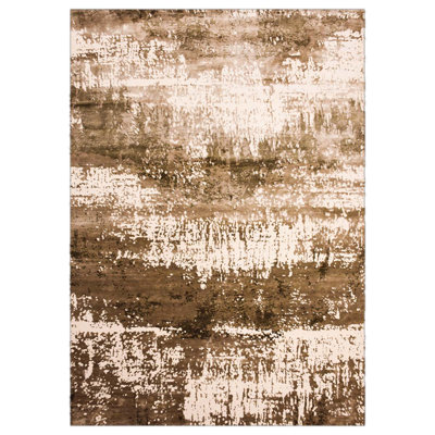 Tapis crème / ivoire noué à la main de haute qualité