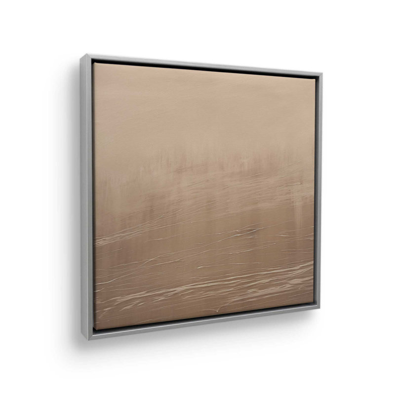 Silken Sandrifts v2, reproduction sur toile dans un cadre doré poli, H 12,75 po x l 12,75 po x P 1,75 po