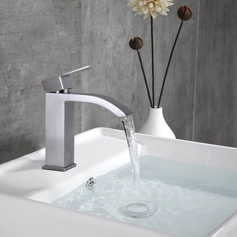 Single-Hole Bathroom Faucet, Brushed Nickel