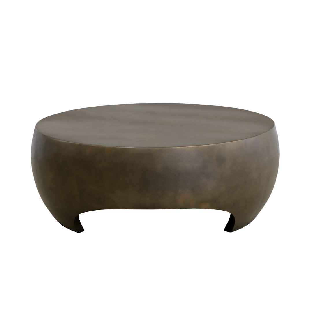 Luraine COFFEE TABLE - PEWTER Orren Ellis Table Top 