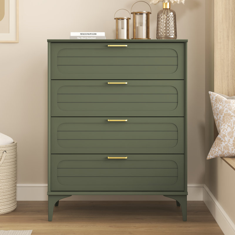 Curtis 4 Drawer Chest, Kale Green