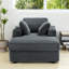 Chaise longue et canapé-lit en velours côtelé 43 po avec porte-gobelets-98471103