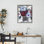 Cadre flottant vin et fleurs Wedgewood, design par Annabelle Hall