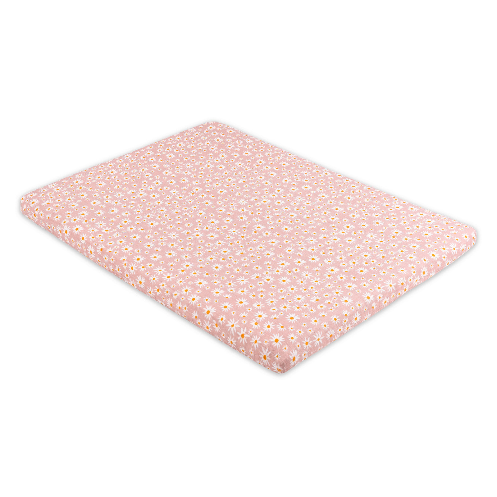 Daisy Muslin All-Stages Midi Crib Sheet in GOTS Certified Organic Cotton