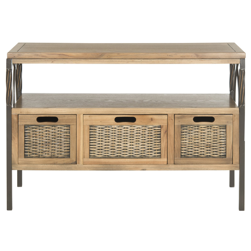Console en bois massif de 36 po Aprille, Chêne
