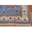 Tapis oriental bleu fait à la main Oushak 4 x 6