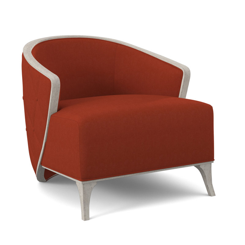 Fauteuil demi-tonneau l 30 po Peregrine, Margaret Tangelo, Bisque