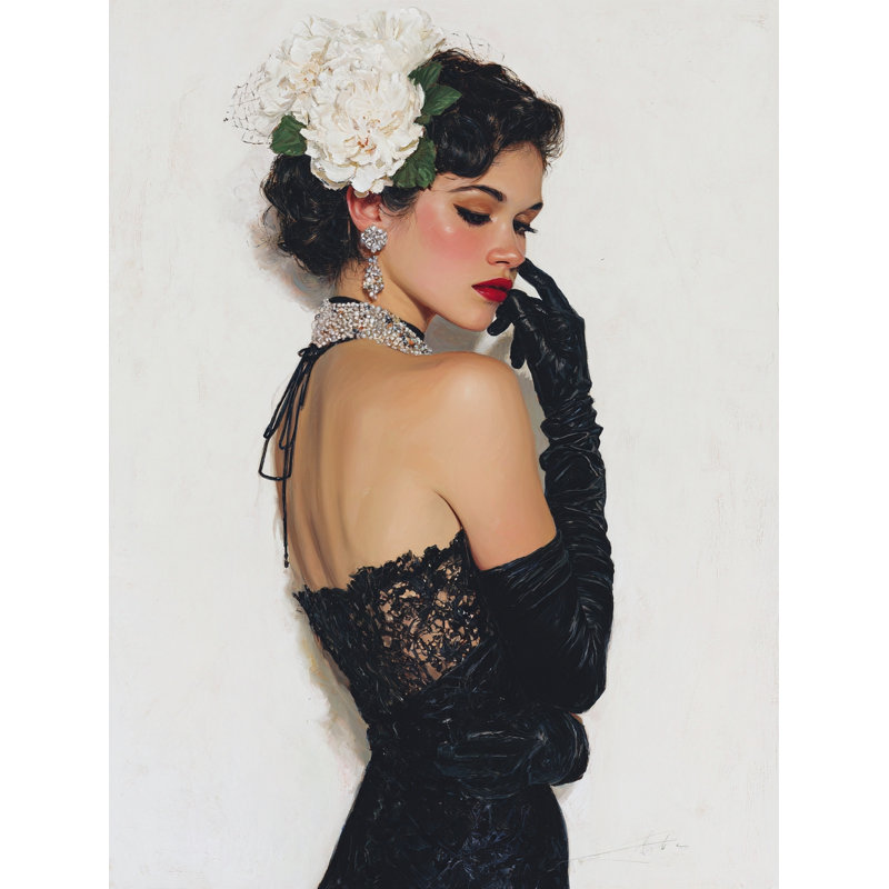 Art mural sur toile Blooming Elegance, H 24 po x l 16 po