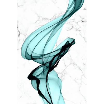 Teal Ribbons I by Irena Orlov - Wrapped Canvas Print