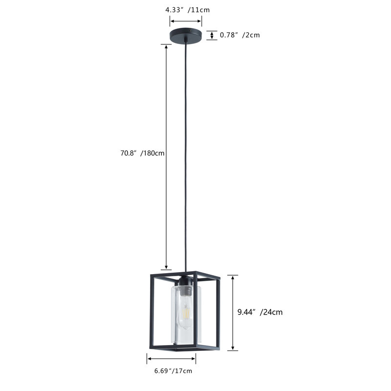 Laurabelle 1 - Light Black Single Pendant