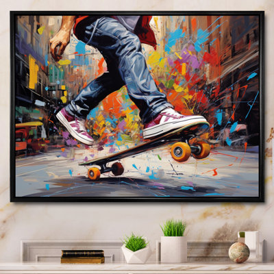 Skateboard Street Fusion - Skateboard Wall Art
