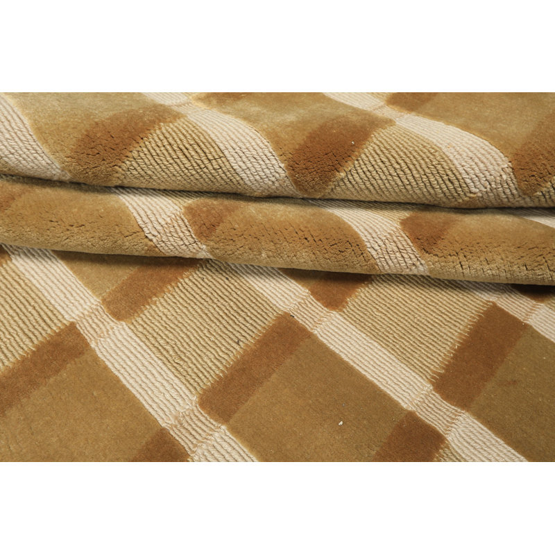 Tapis moderne et contemporain tibétain en laine noué à la main 6 pi 1 po x 9 pi 2 po