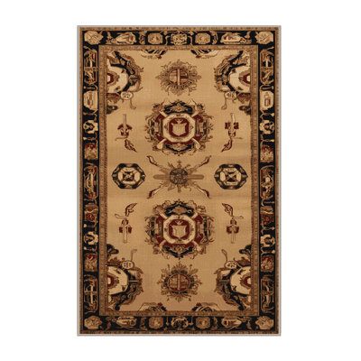 Tapis brun français lavable à la machine